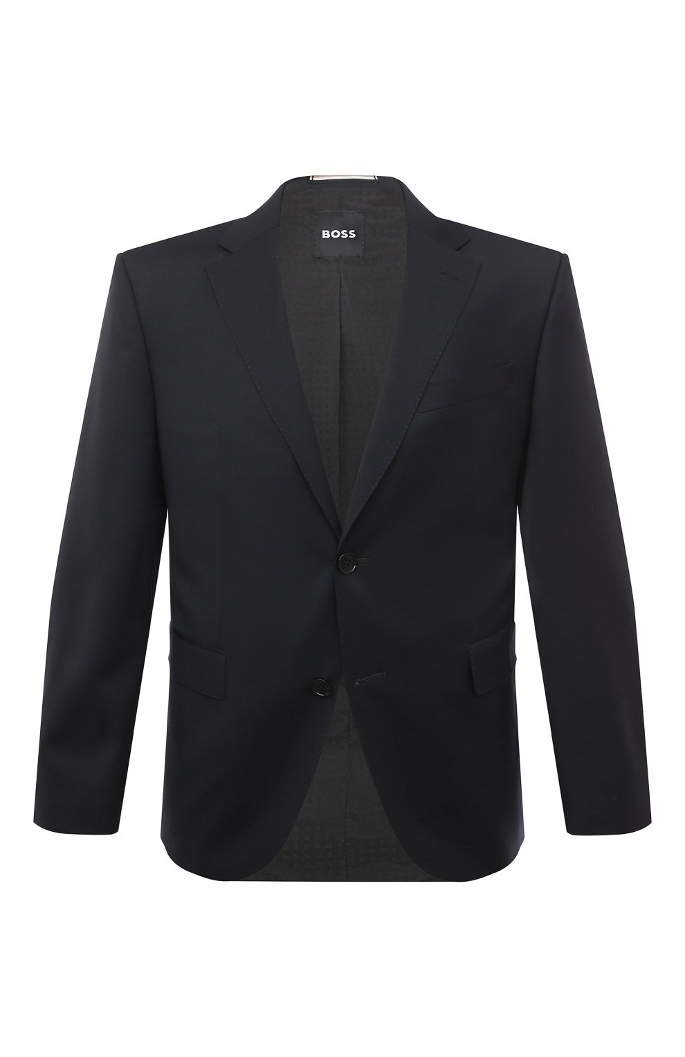 Шерстяной пиджак BOSS темно-синего цвета по цене 67300 руб., арт. 50469172, фото 1 Шерстяной пиджак BOSS, арт. 50469172, фото 1