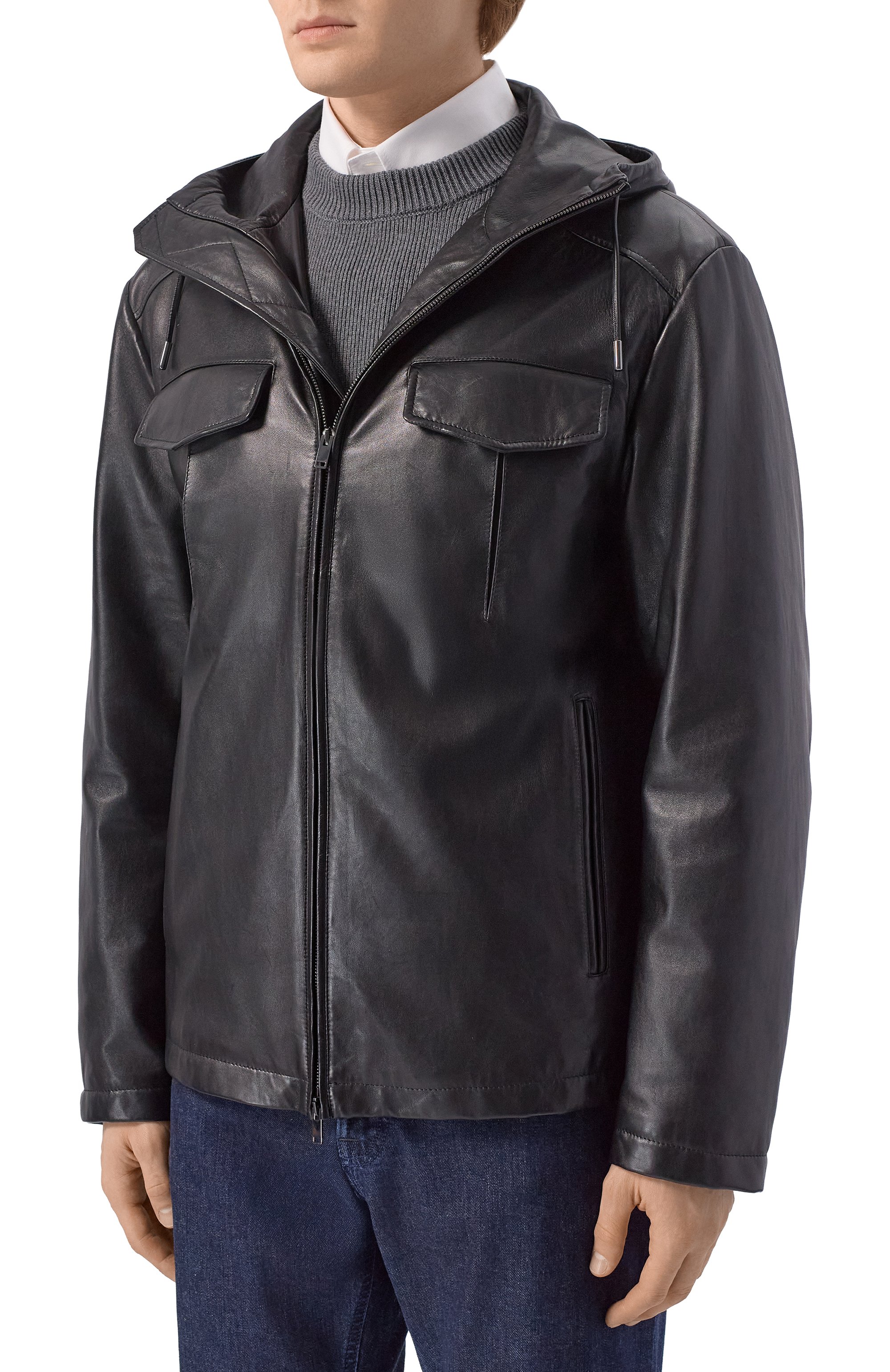 Кожаная куртка MVST, арт. M25.1PM.0003/PL0NGE, фото 3