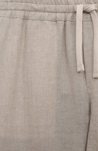 Льняные брюки DOLCE & GABBANA, арт. L44P42/FU4LG, фото 3