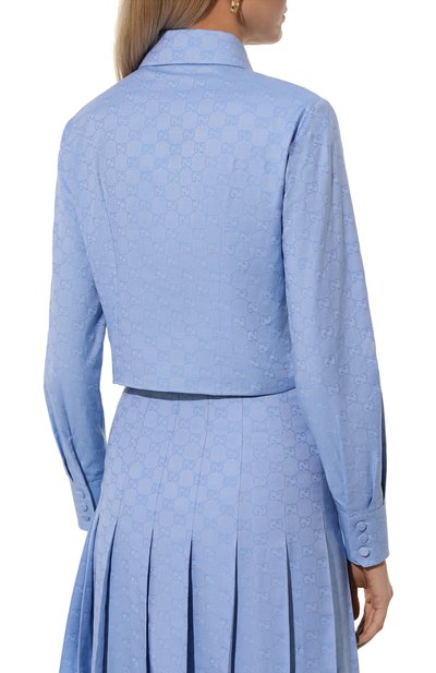 Хлопковая рубашка GUCCI, арт. 770160/ZAM9M, фото 4