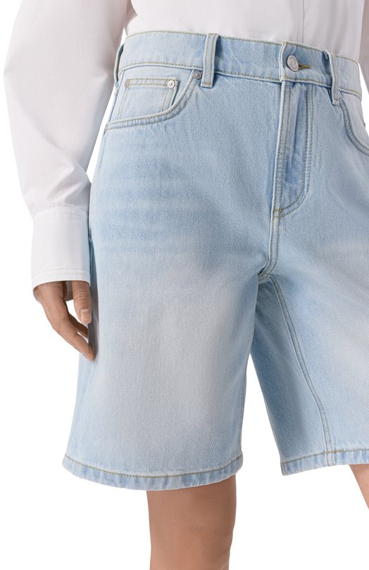Джинсовые шорты Wide Leg 12 STOREEZ 136797 Голубой  136797 Фото 5