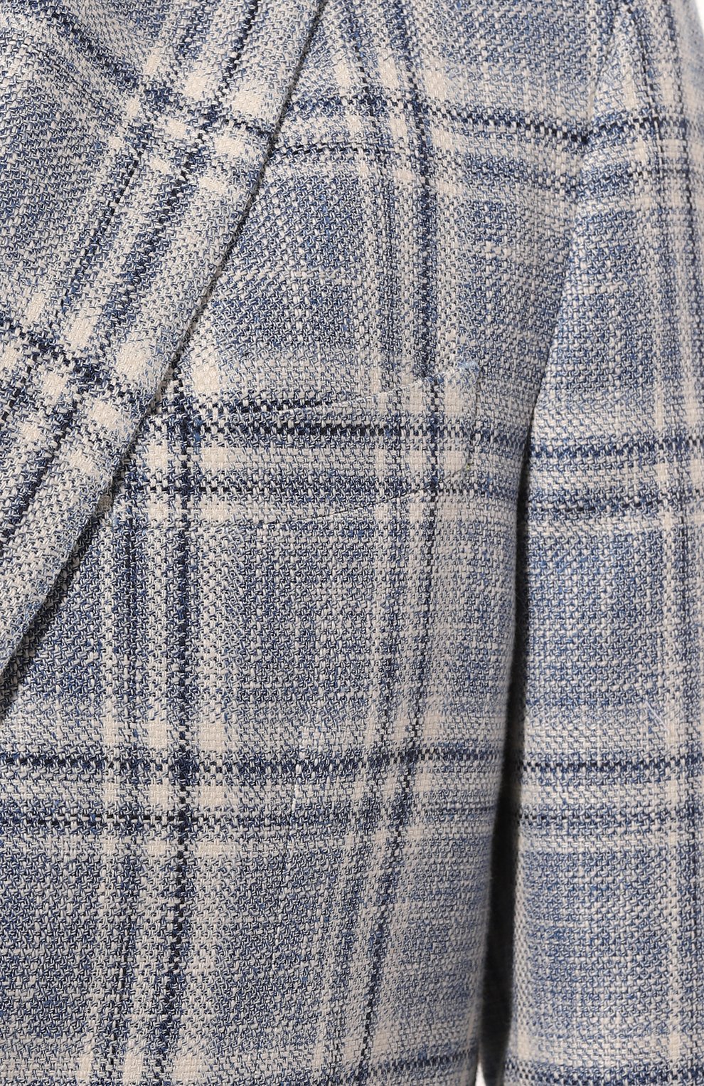 Пиджак из хлопка и льна L.B.M. 1911 синего цвета по цене 108000 руб., арт. 2652/42359, фото 5 Пиджак из хлопка и льна L.B.M. 1911, арт. 2652/42359, фото 5