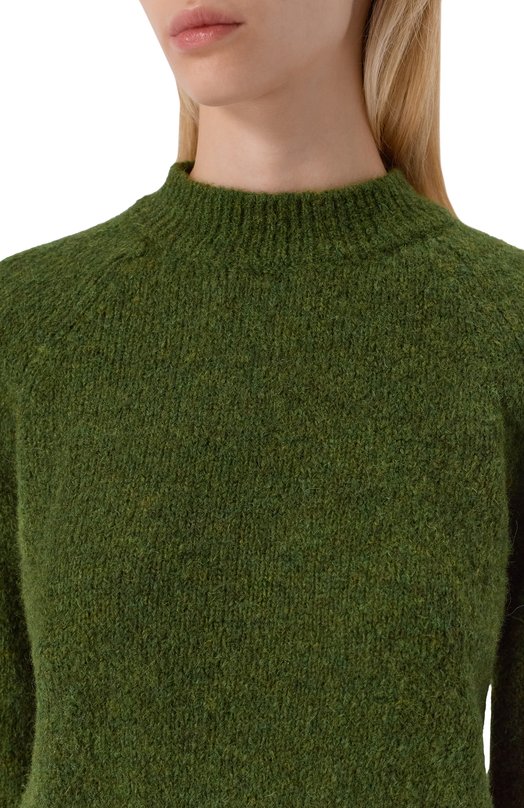 Шерстяной свитер Dries Van Noten 011225-2709-613 Зелёный  011225-2709-613 Фото 5