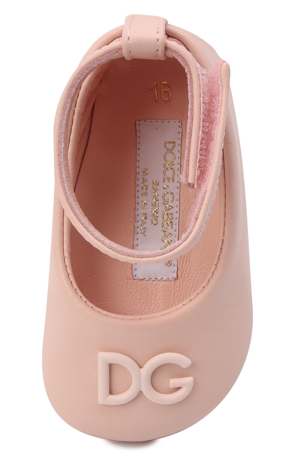 Кожаные пинетки DOLCE & GABBANA, арт. DK0065/A1293, фото 4