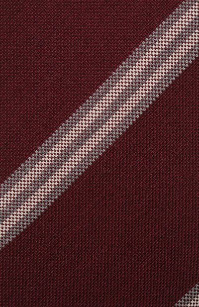 Галстук из шерсти и шелка BRUNELLO CUCINELLI бордового цвета по цене 28100 руб., арт. ML8880018, фото 3 Галстук из шерсти и шелка BRUNELLO CUCINELLI, арт. ML8880018, фото 3