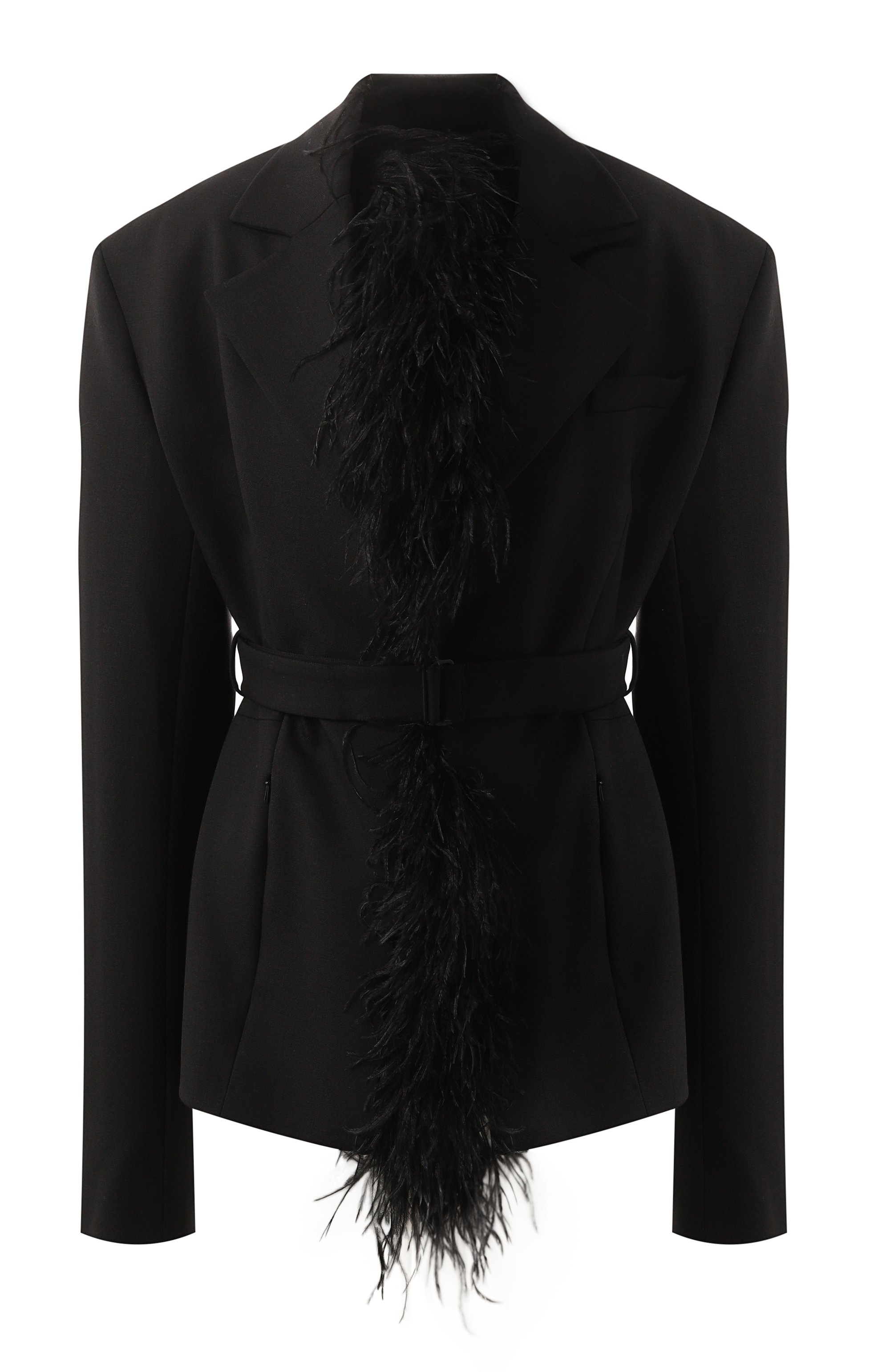 Жакет с отделкой перьями DAVID KOMA, арт. PF24DK28J, фото 1