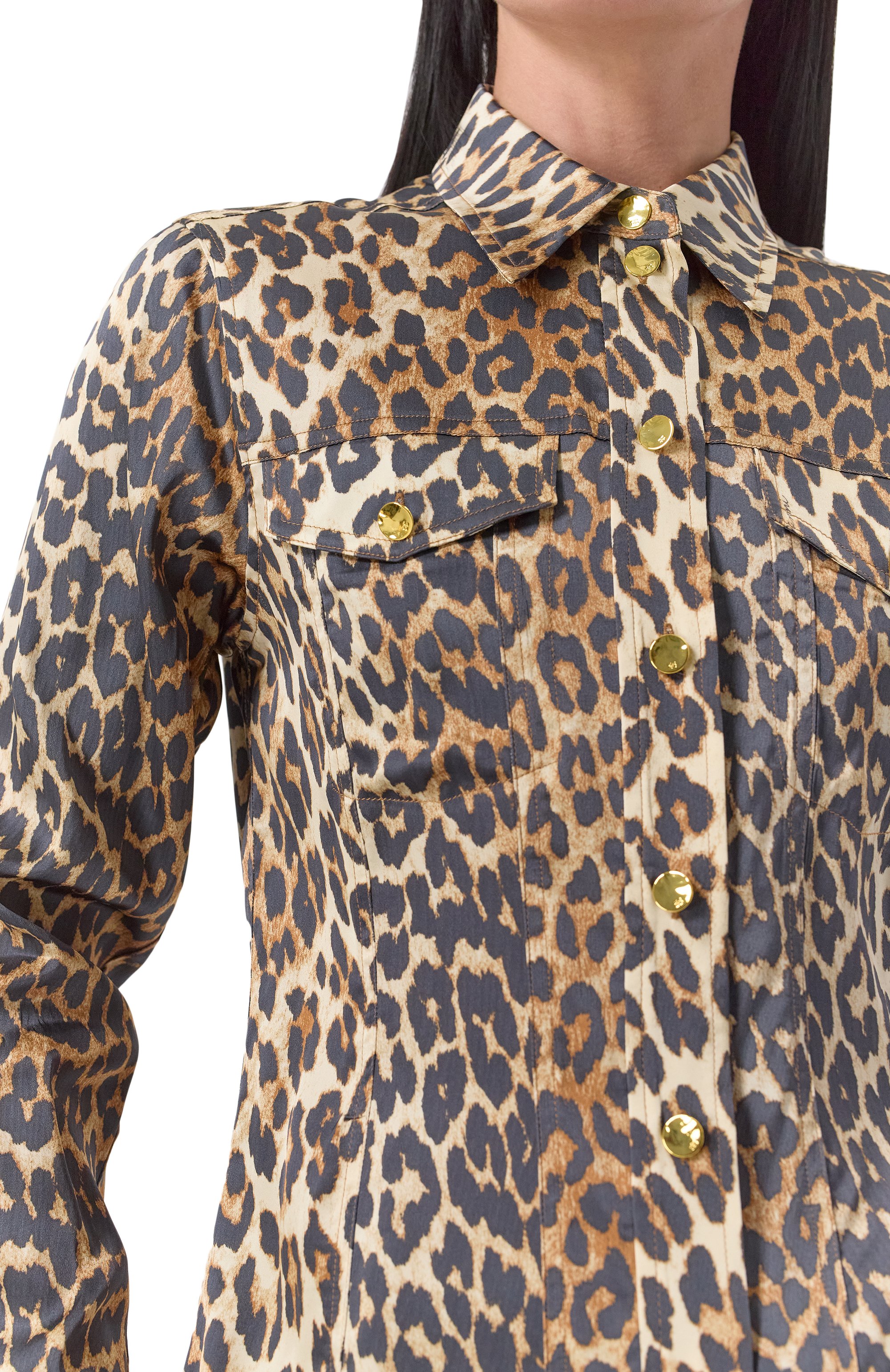 Рубашка из вискозы GANNI, арт. W0321/6757, фото 5