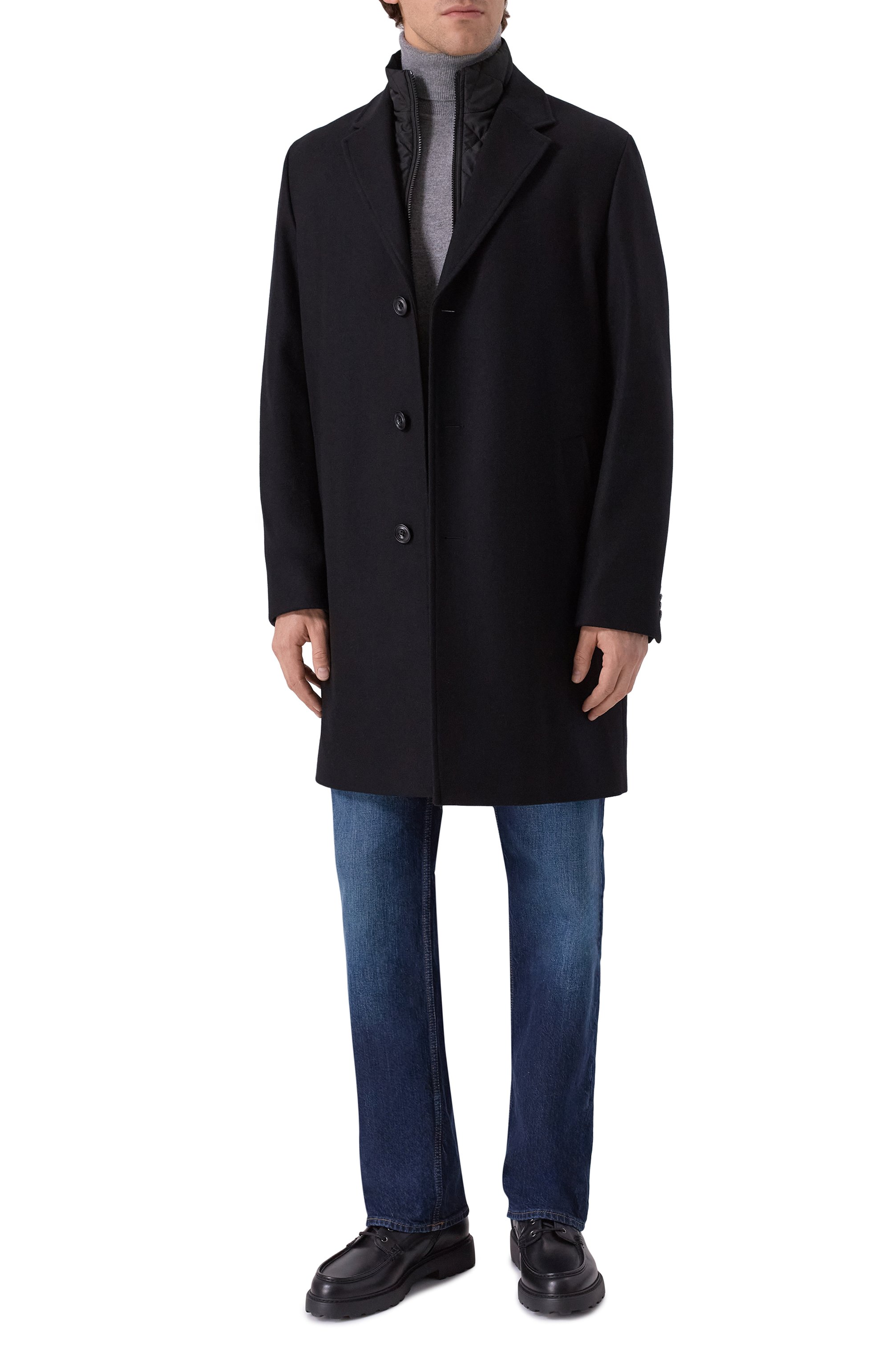 Шерстяное пальто HUGO, арт. 50546546, фото 2