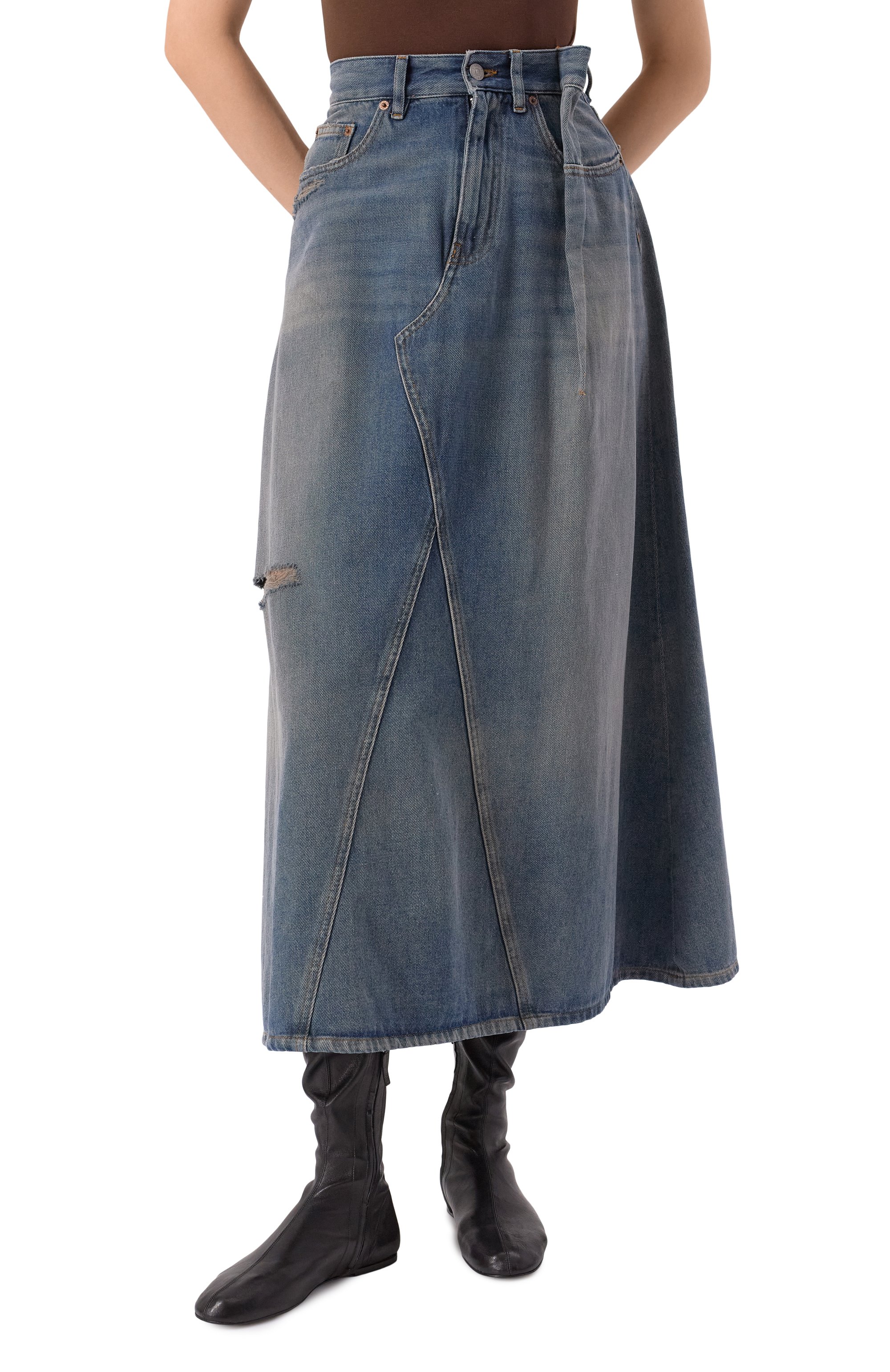 Джинсовая юбка MM6, арт. S52ME0022/M30017, фото 3