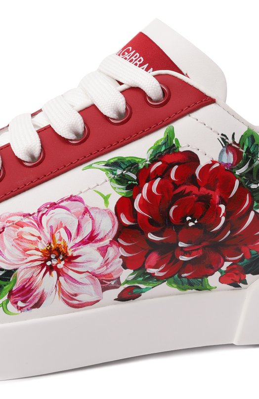 Кожаные кеды Portofino Dolce & Gabbana CK2330/AD773 Белый  CK2330/AD773 Фото 7