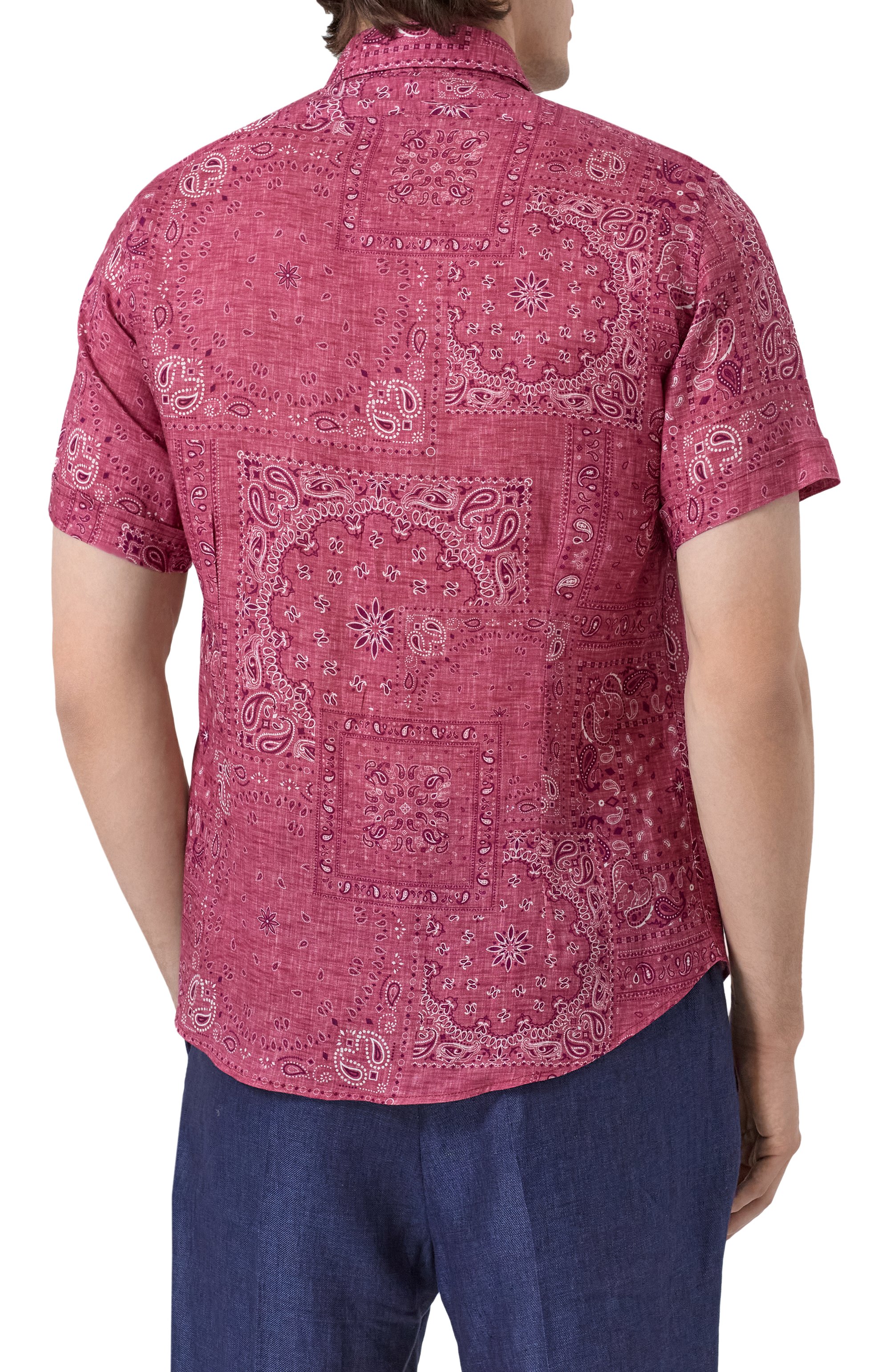 Льняная рубашка FEFE`, арт. LINEN SHIRT (SH0RT SLEVES)/CLX082VAR09, фото 4