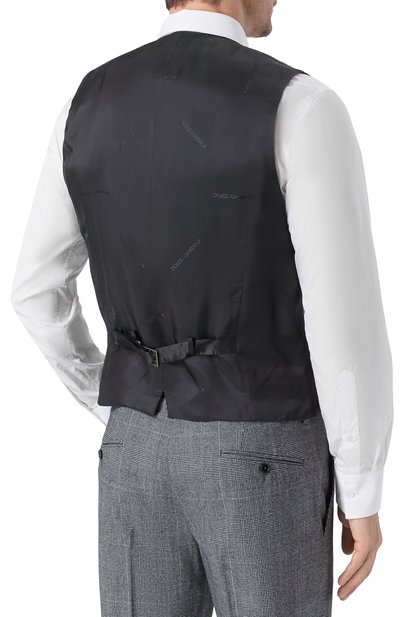 Шерстяной костюм-тройка DOLCE & GABBANA серого цвета по цене 526000 руб., арт. GK02XT/FQBBQ, фото 5 Шерстяной костюм-тройка DOLCE & GABBANA, арт. GK02XT/FQBBQ, фото 5