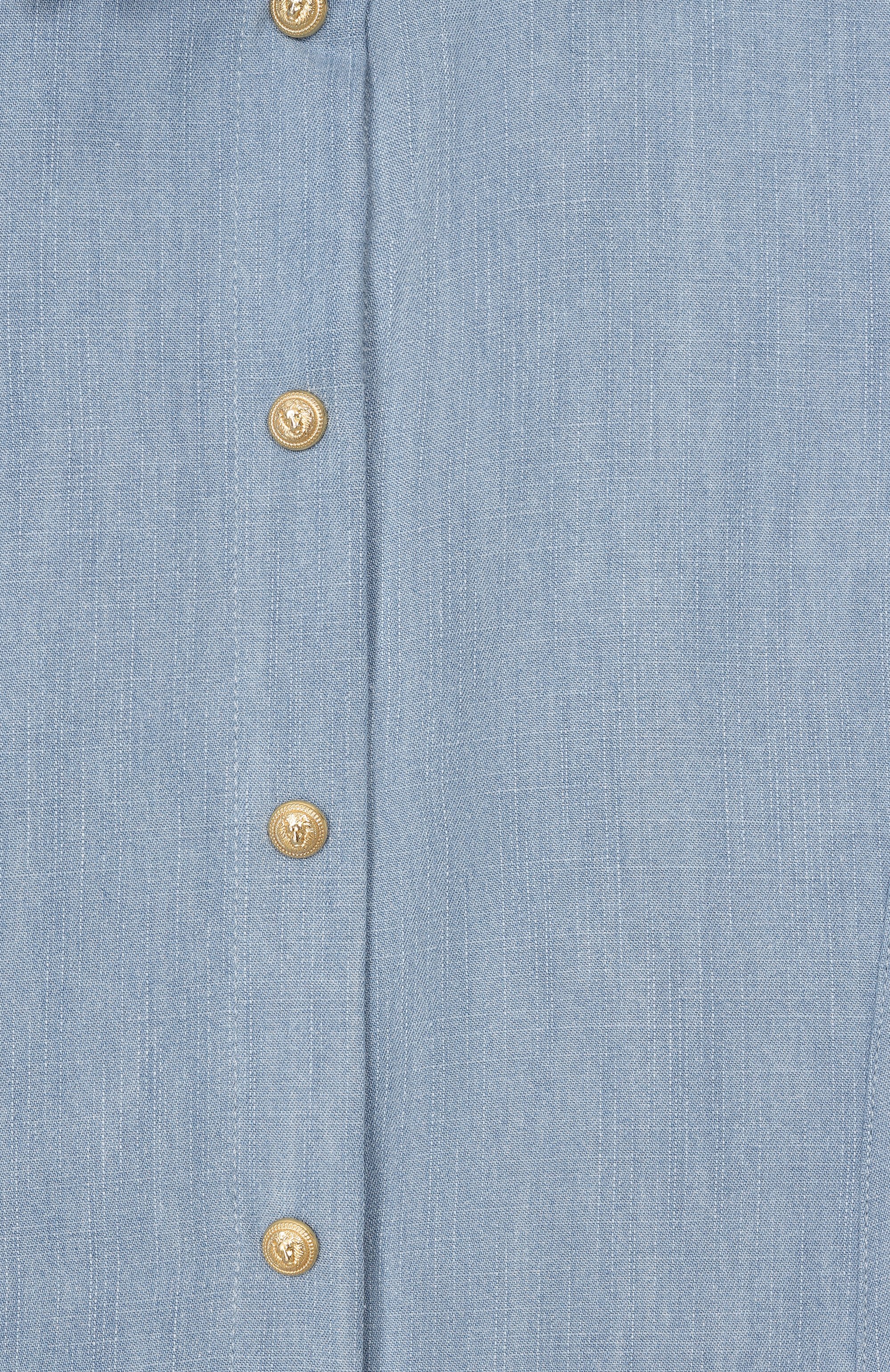 Рубашка из хлопка и лиоцелла BALMAIN, арт. BY5A71, фото 3