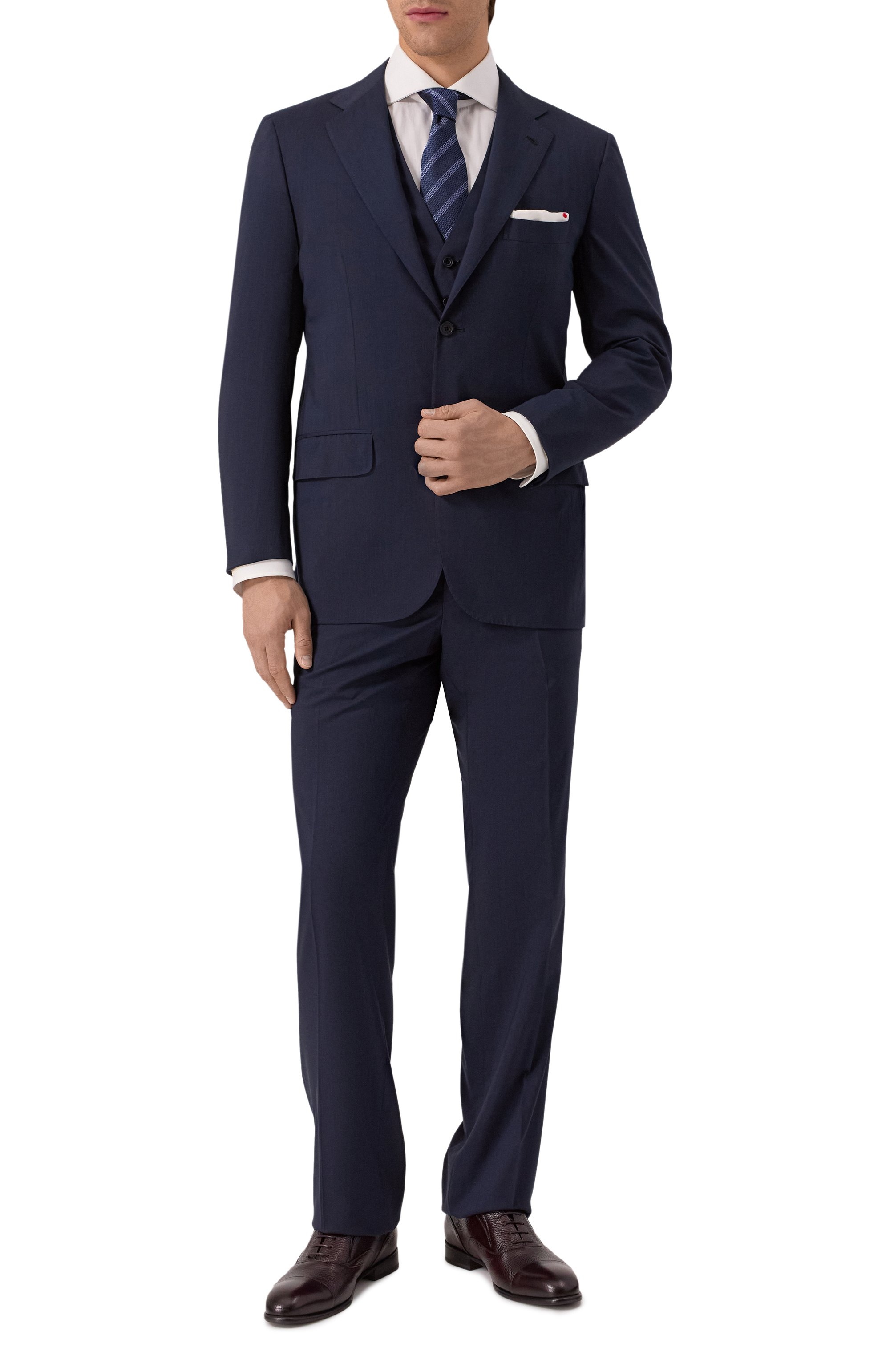 Шерстяной костюм-тройка KITON, арт. UAGL81K01X37, фото 1