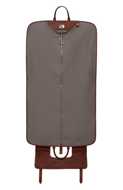 Кожаный кофр BRUNELLO CUCINELLI коричневого цвета по цене 345500 руб., арт. MBZIU351, фото 3 Кожаный кофр BRUNELLO CUCINELLI, арт. MBZIU351, фото 3