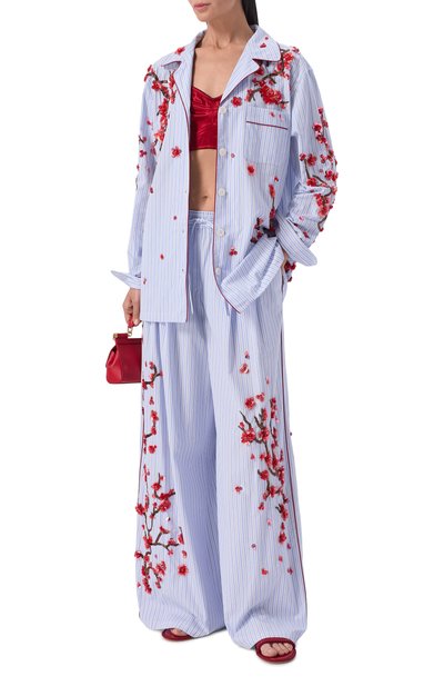 Рубашка из хлопка и шелка DOLCE & GABBANA, арт. F5U41Z/GDDR0, фото 2
