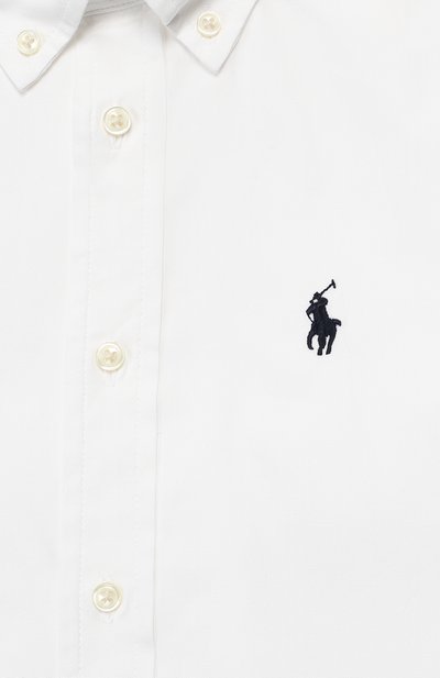 Хлопковая рубашка с воротником button down RALPH LAUREN, арт. 322600259, фото 3