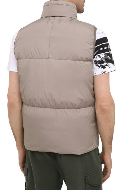Пуховый жилет STONE ISLAND серого цвета по цене 76650 руб., арт. 7315G0123, фото 4 Пуховый жилет STONE ISLAND, арт. 7315G0123, фото 4