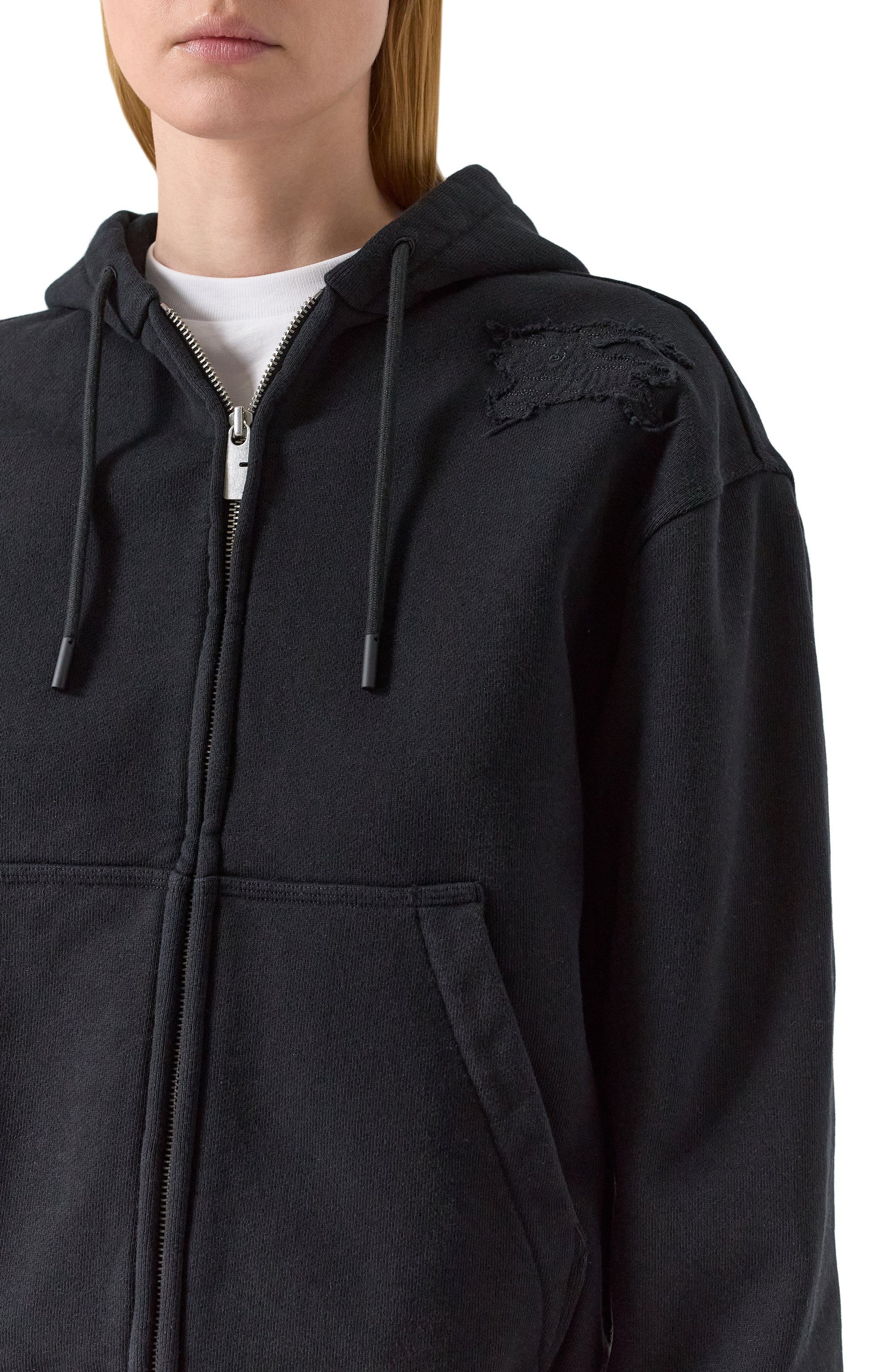 Хлопковая толстовка BURBERRY черного цвета по цене 94600 руб., арт. 8100745, фото 5 Хлопковая толстовка BURBERRY, арт. 8100745, фото 5