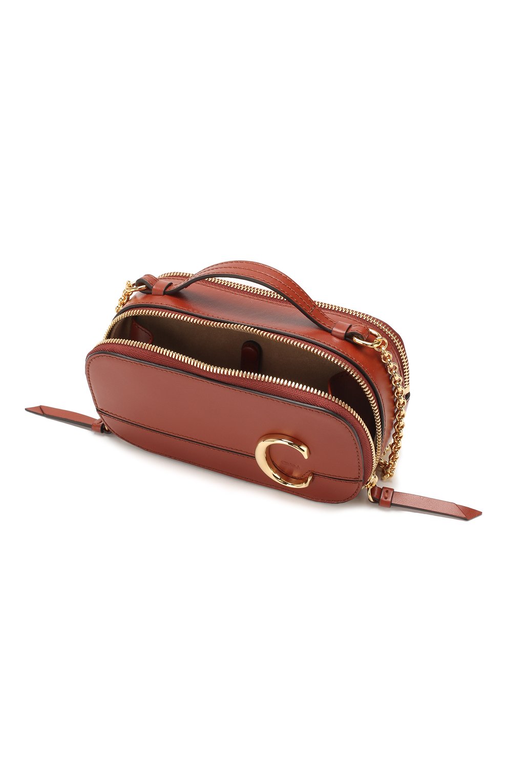 Сумка chloé c CHLOÉ коричневого цвета по цене 126500 руб., арт. CHC20SS225A37, фото 4 Сумка chloé c CHLOÉ, арт. CHC20SS225A37, фото 4
