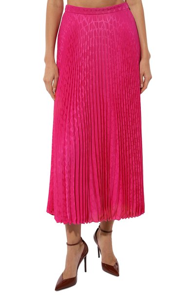 Шелковая юбка VALENTINO, арт. 3B3RAA907TK, фото 3