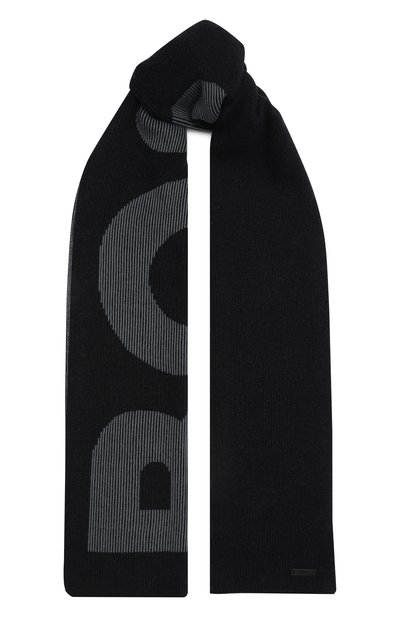 Шарф из хлопка и шерсти BOSS, арт. 50495328, фото 1