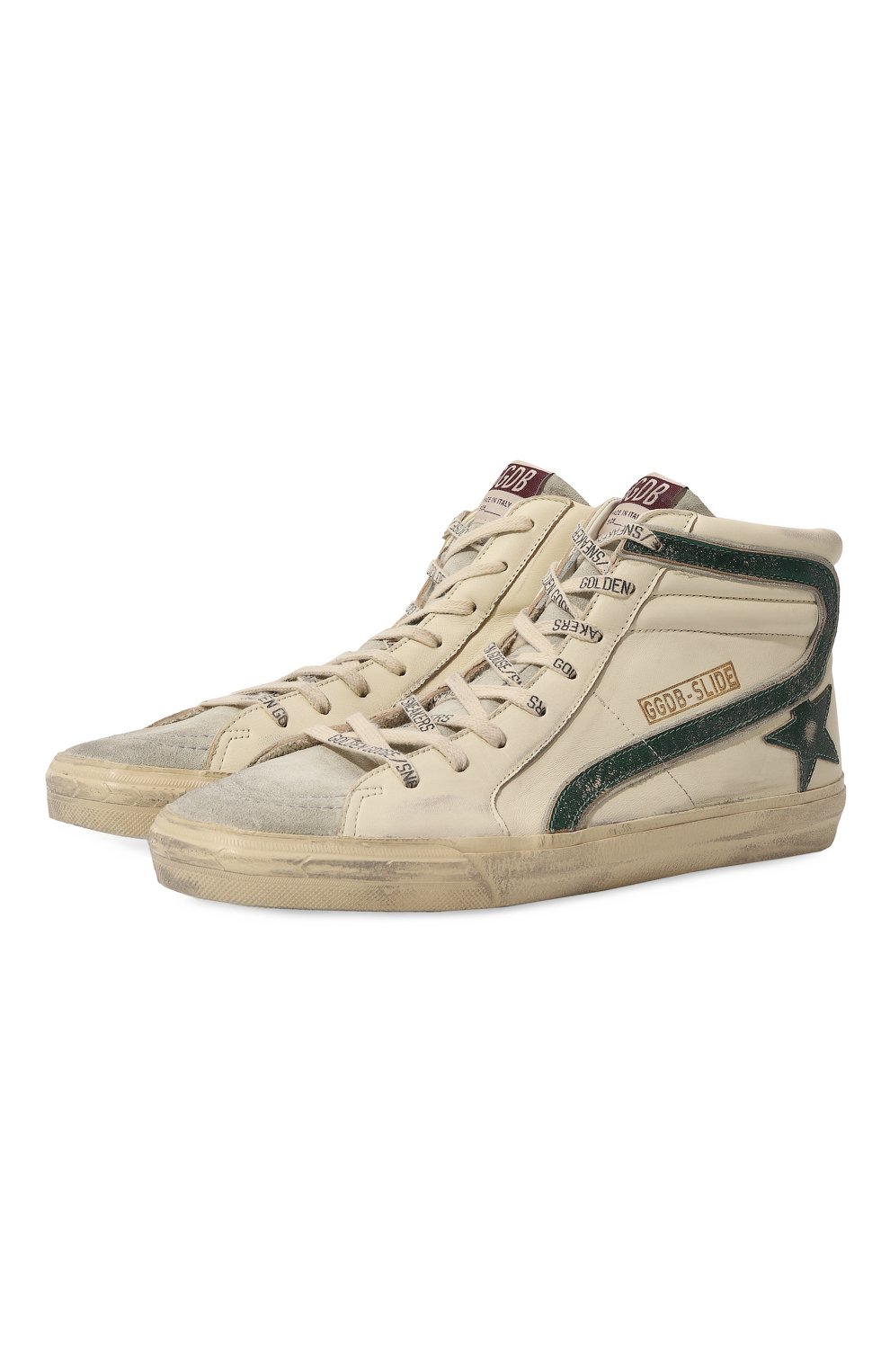 Кожаные кеды slide GOLDEN GOOSE DELUXE BRAND, арт. GMF00115.F004002, фото 1