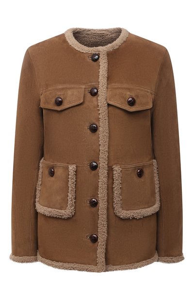 Женская дубленка из овчины SAINT LAURENT, арт. 677242/YC2AA