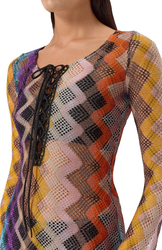 Платье из вискозы Missoni MS25SQ2G/BR012S Разноцветный  MS25SQ2G/BR012S Фото 5