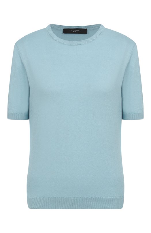 Пуловер из шелка и хлопка Weekend Max Mara ZIBETT0 Зелёный ZIBETT0