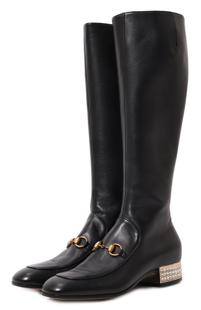 Кожаные сапоги GUCCI, арт. 525248 BKO00, фото 1