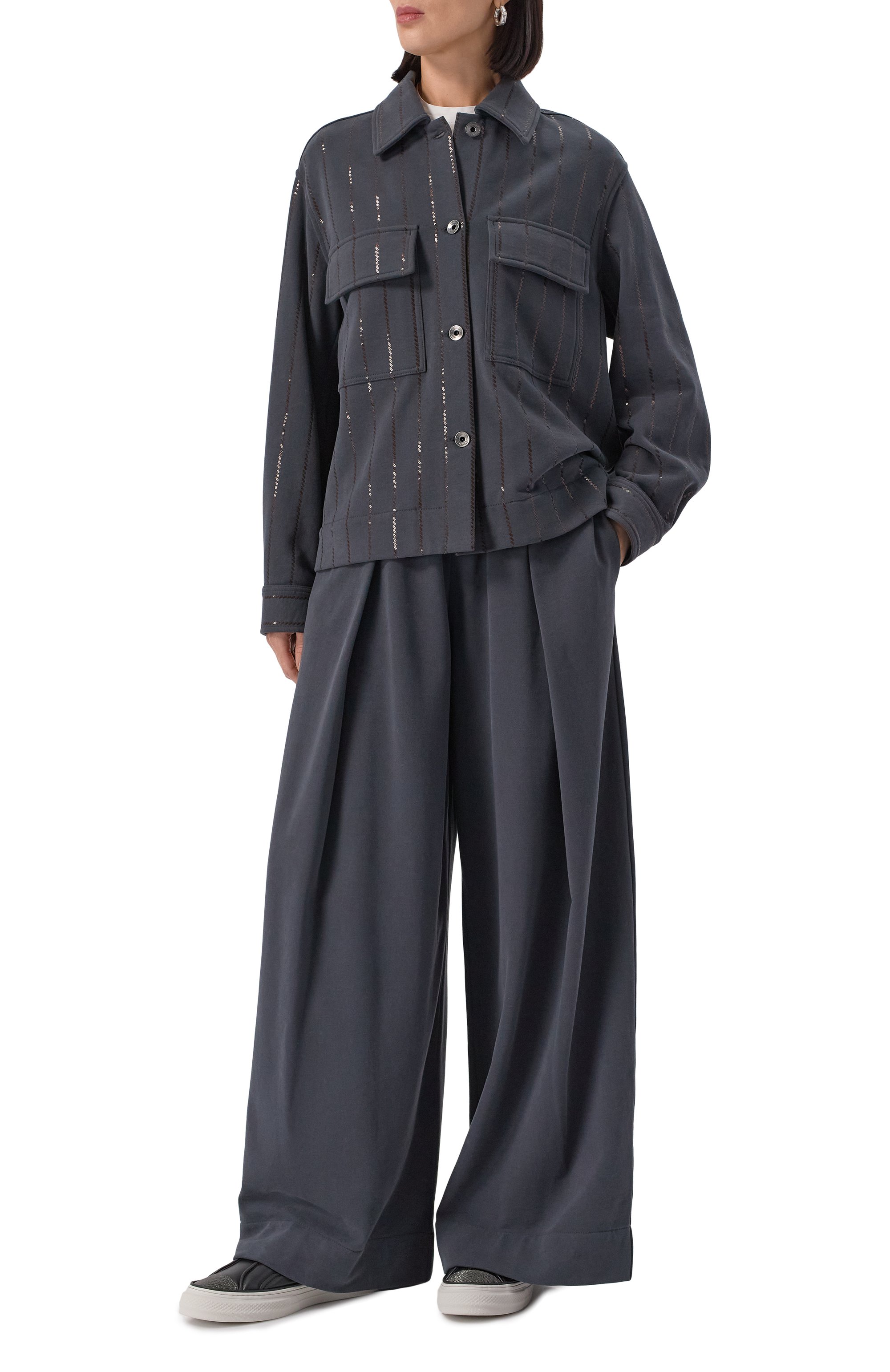 Хлопковая рубашка BRUNELLO CUCINELLI, арт. MP05NS0806, фото 2