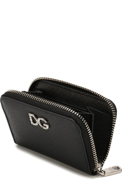 Кожаный кошелек на молнии с тиснением dauphine DOLCE & GABBANA, арт. BI0460/AU771, фото 3