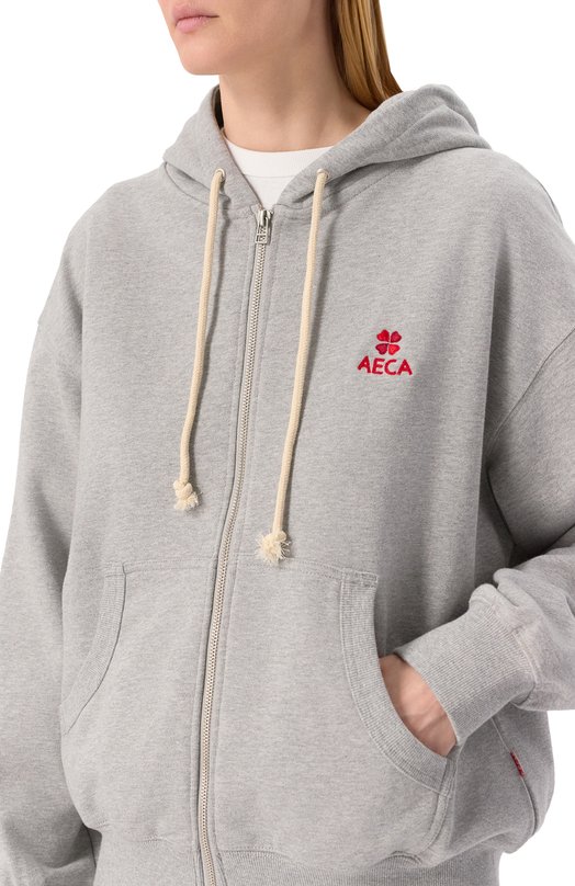 Хлопковая толстовка AECA WHITE AWCMFWBDTSZSO001C0.GREY (XL) Серый  AWCMFWBDTSZSO001C0.GREY (XL) Фото 5