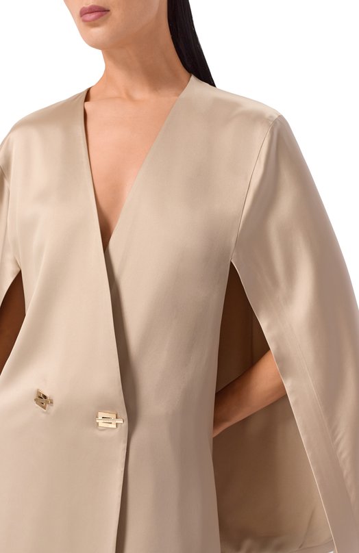 Атласный жакет Daname 126SS1803A Бежевый  126SS1803A Фото 5