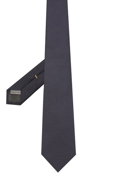 Шелковый галстук CANALI темно-синего цвета по цене 8995 руб., арт. 18/HJ02092, фото 2 Шелковый галстук CANALI, арт. 18/HJ02092, фото 2