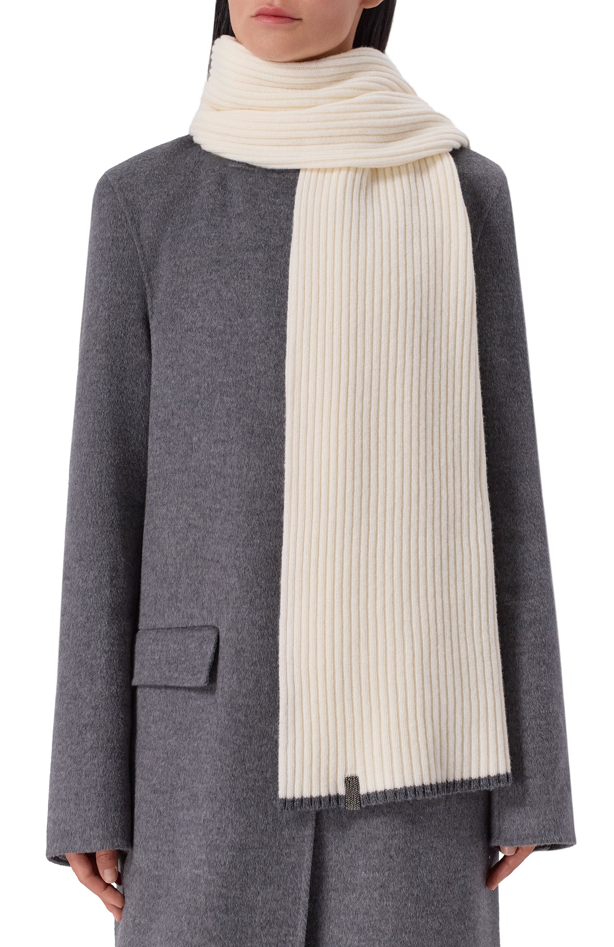 Шарф из шерсти и кашемира FREEAGE, арт. W26.SC035.2030.101, фото 2