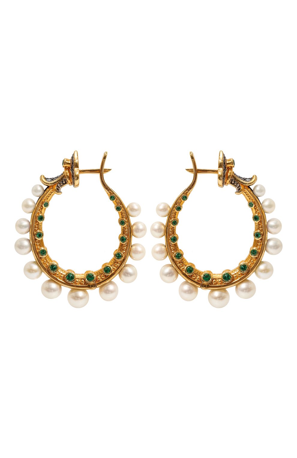 Серьги seascape QUEENSBEE золотого цвета по цене 145330 руб., арт. 202310, фото 1 Серьги seascape QUEENSBEE, арт. 202310, фото 1