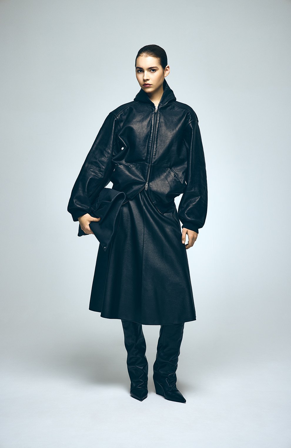 Кожаные сапоги cocoon VIC MATIE, арт. 1F2554D_F16F010101, фото 7