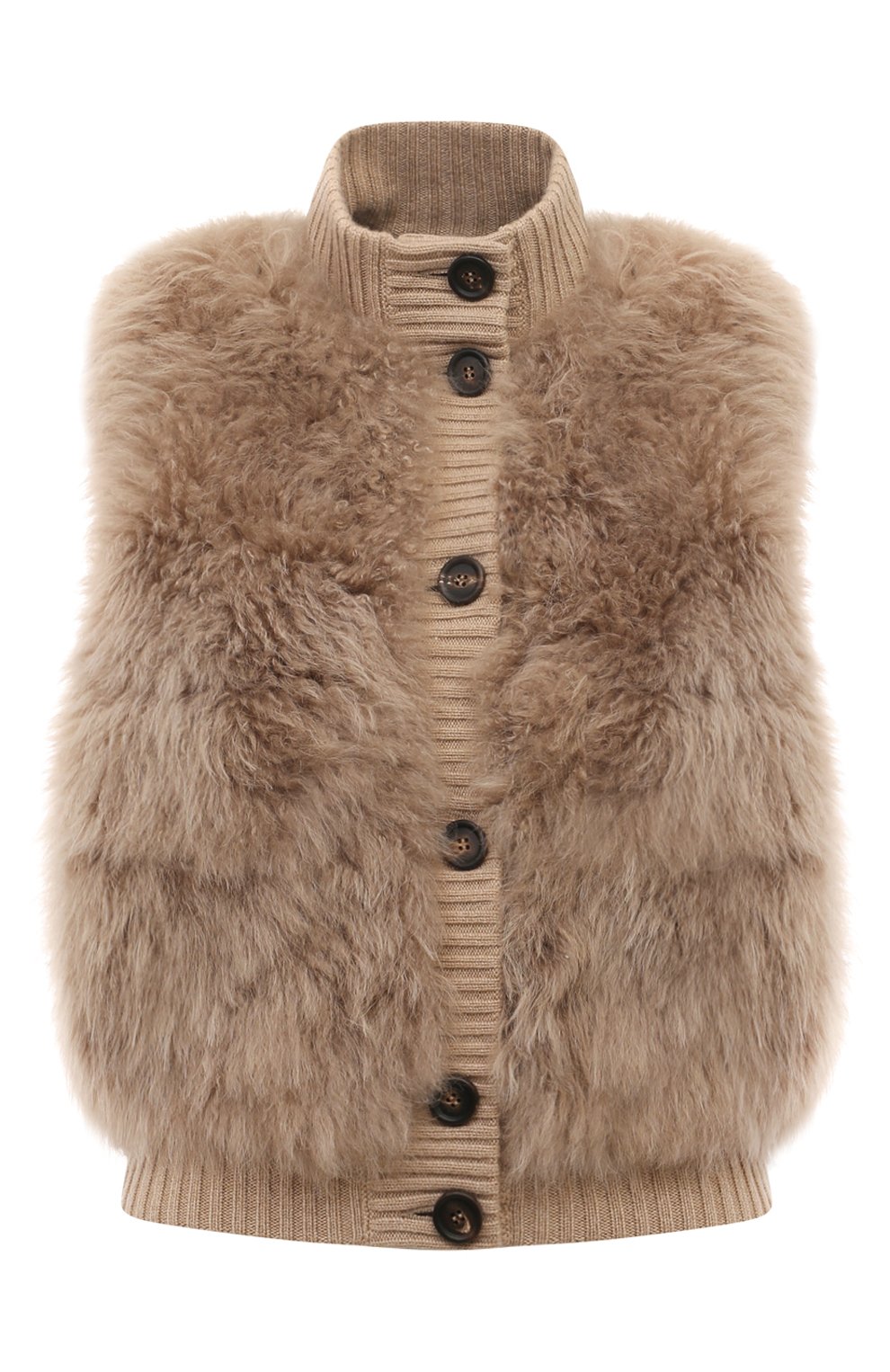 Жилет с мехо вой отделкой BRUNELLO CUCINELLI, арт. MPMWL2418P, фото 1