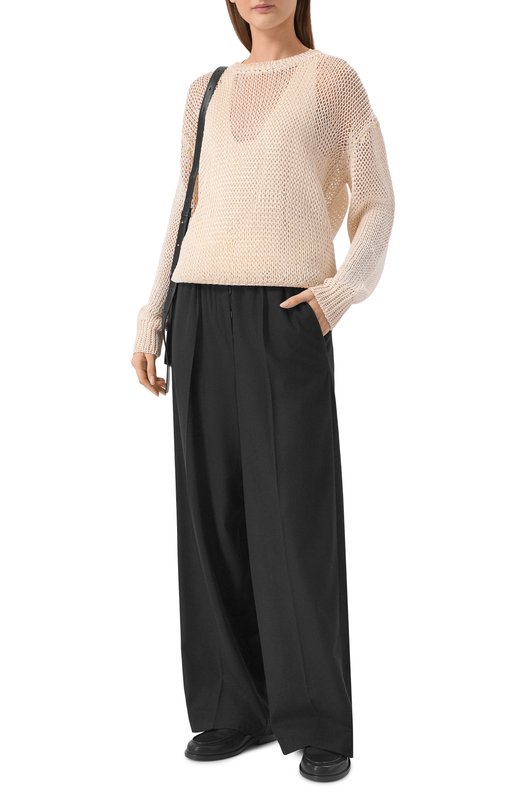 Брюки из вискозы и шерсти Dorothee Schumacher 346303 Чёрный  346303 Фото 2