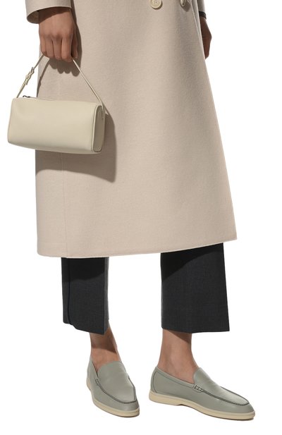Кожаные лоферы summer walk LORO PIANA светло-зеленого цвета по цене 54650 руб., арт. FAI0323, фото 3 Кожаные лоферы summer walk LORO PIANA, арт. FAI0323, фото 3