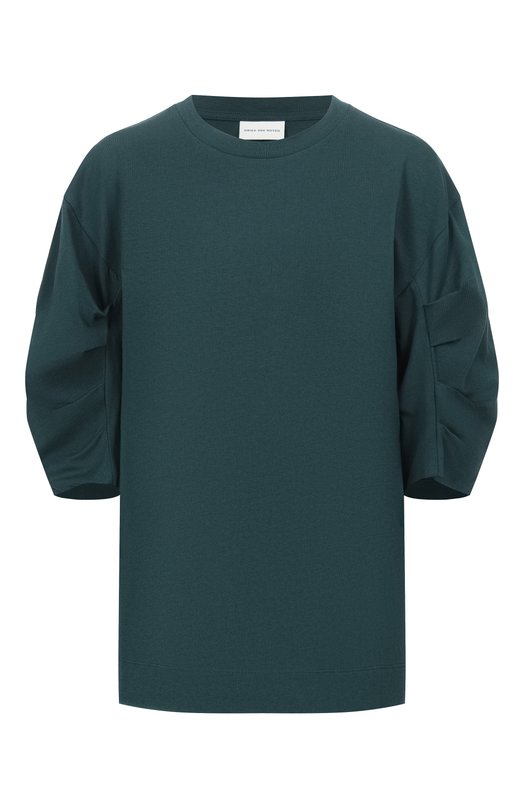 Хлопковая футболка Dries Van Noten 011107/3603 Зелёный 011107/3603