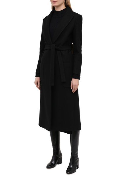 Пальто AVA ADORE черного цвета по цене 89950 руб., арт. NEW 0RLEANS/53 AA FW20, фото 3 Пальто AVA ADORE, арт. NEW 0RLEANS/53 AA FW20, фото 3
