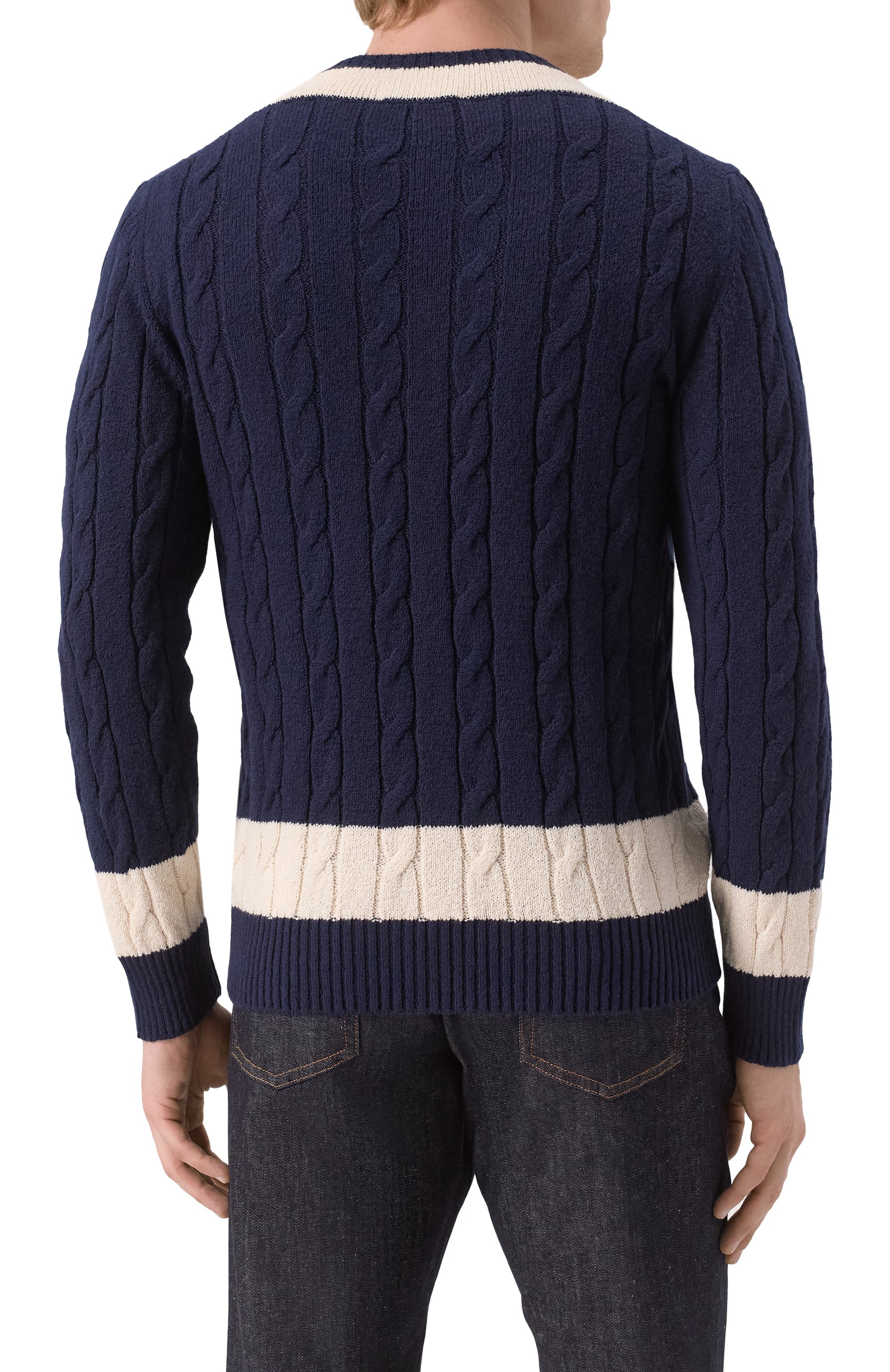 Хлопковый пуловер GRAN SASSO, арт. 23154/17403, фото 4