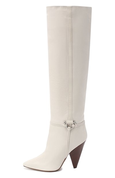 Кожаные сапоги lazu ISABEL MARANT белого цвета по цене 154500 руб., арт. LAZU/BT0158-20H001S, фото 3 Кожаные сапоги lazu ISABEL MARANT, арт. LAZU/BT0158-20H001S, фото 3