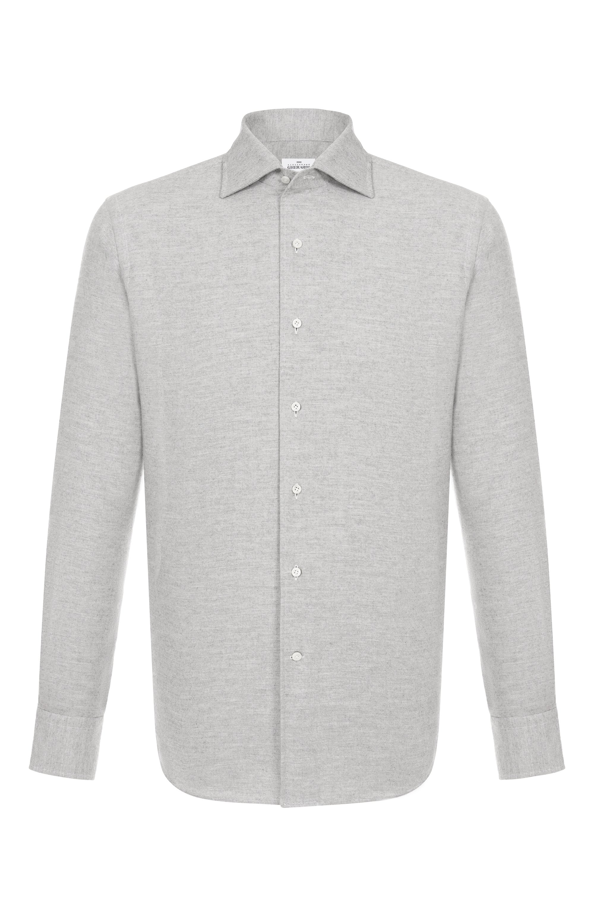Рубашка из хлопка и кашемира ALESSANDRO GHERARDI, арт. D0UBLE/7558, фото 1