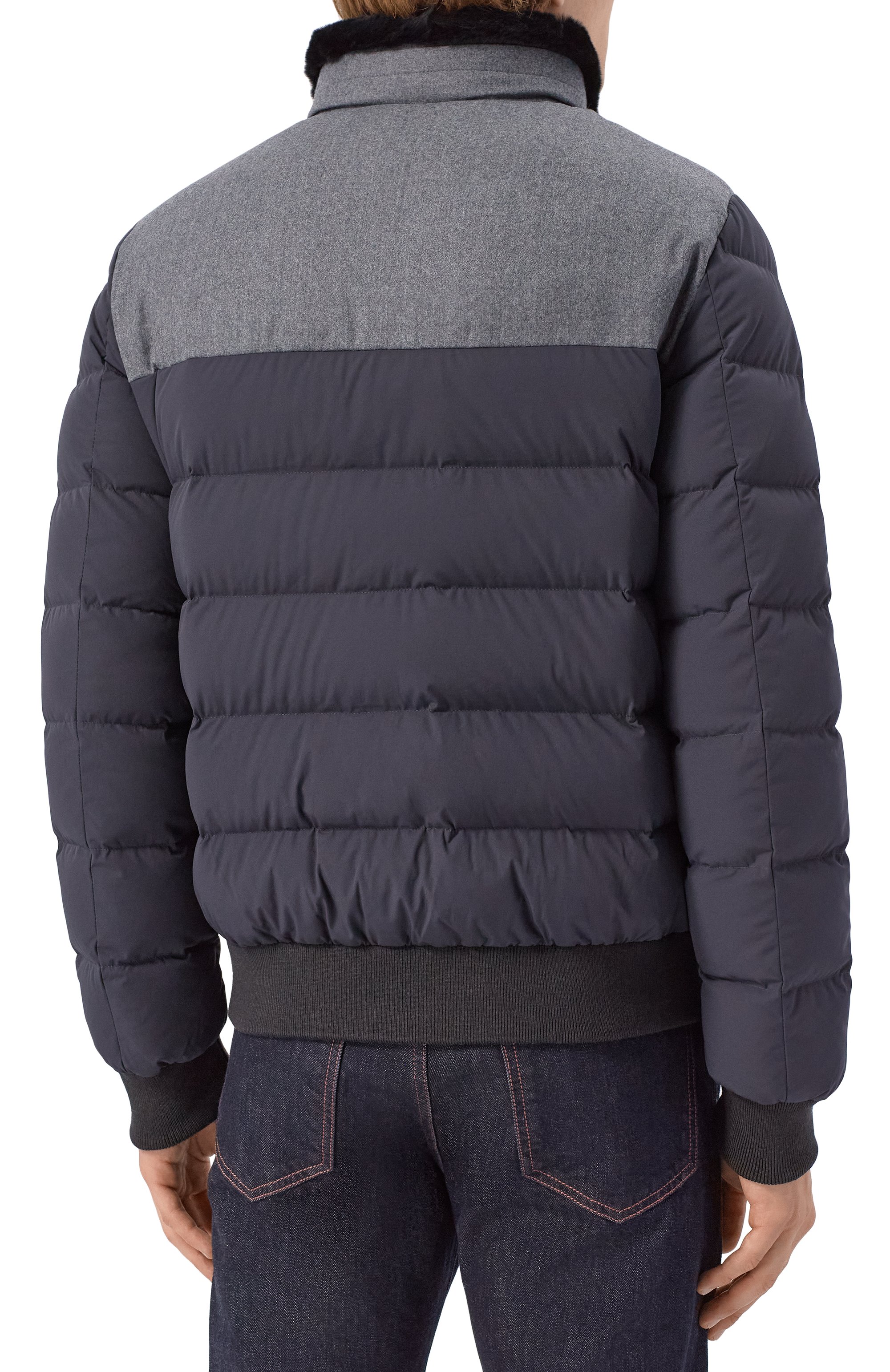 Пуховик с воротником из кролика HETREGO, арт. 8P512R/B0RIS, фото 4