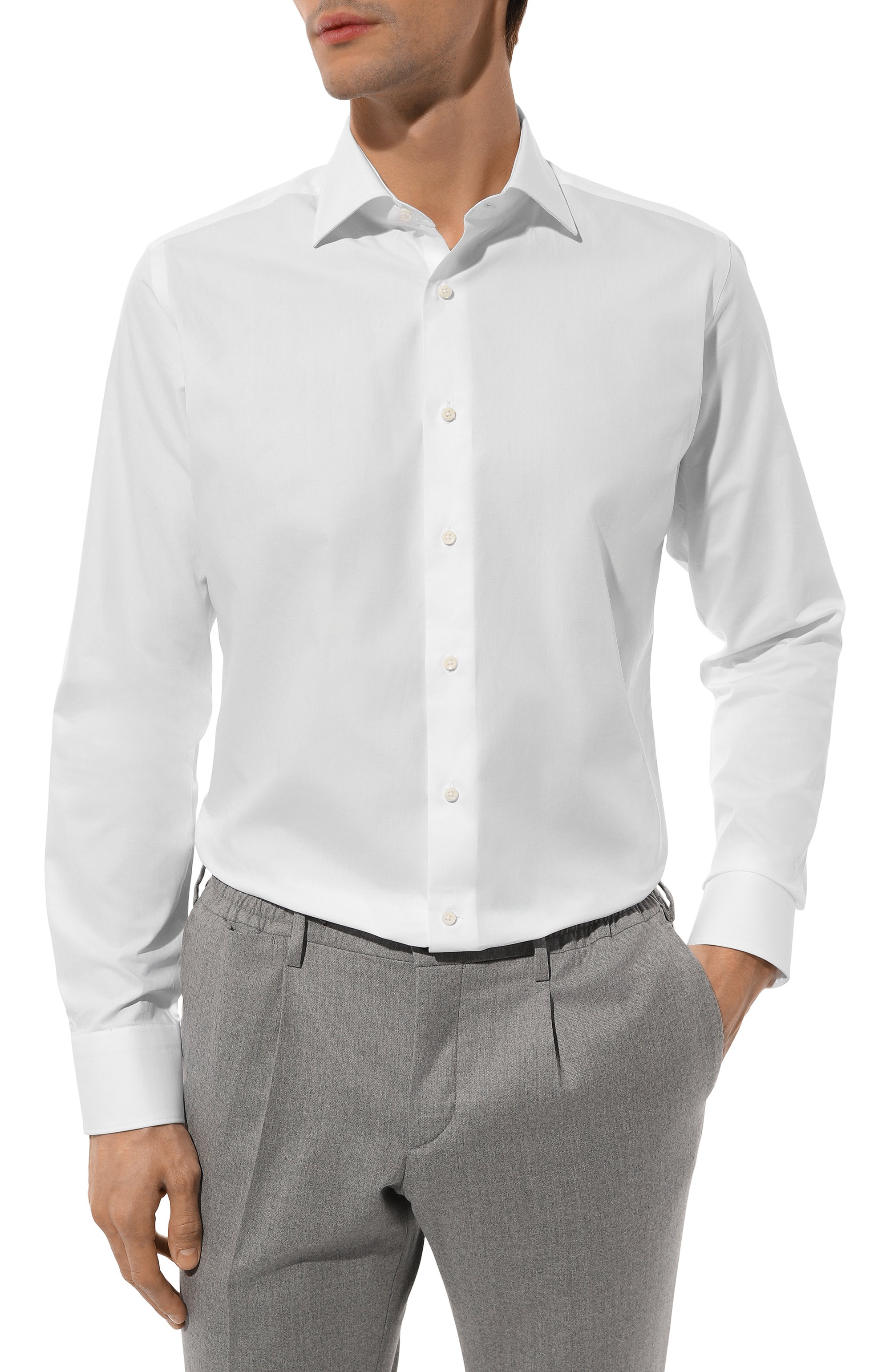 Хлопковая сорочка CANALI, арт. NCL7098/GR03299, фото 3