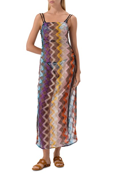 Платье из вискозы MISSONI разноцветного цвета по цене 127500 руб., арт. MS25SQ1L/BR012S, фото 3 Платье из вискозы MISSONI, арт. MS25SQ1L/BR012S, фото 3